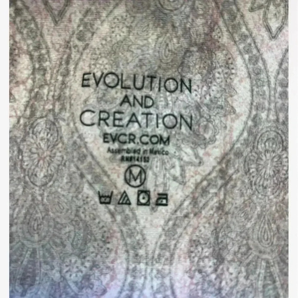 Evolution and Creation High Waisted Boho Buddha Crop Leggings Size  Medium - Picture 10 of 10